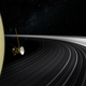 Artist’s concept of Cassini in Saturn’s rings